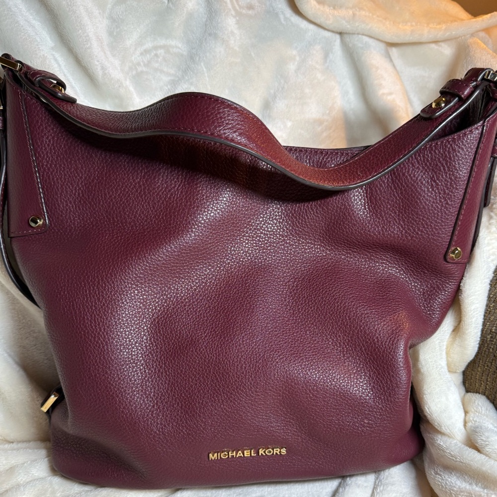Michael Kors Burgundy Shoulder Bag